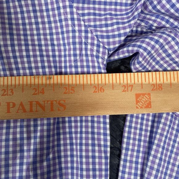 Southern Marsh Button Down Shirt Men's Size XL Purple Long Sleeve Checkered Golf - Picture 6 of 7